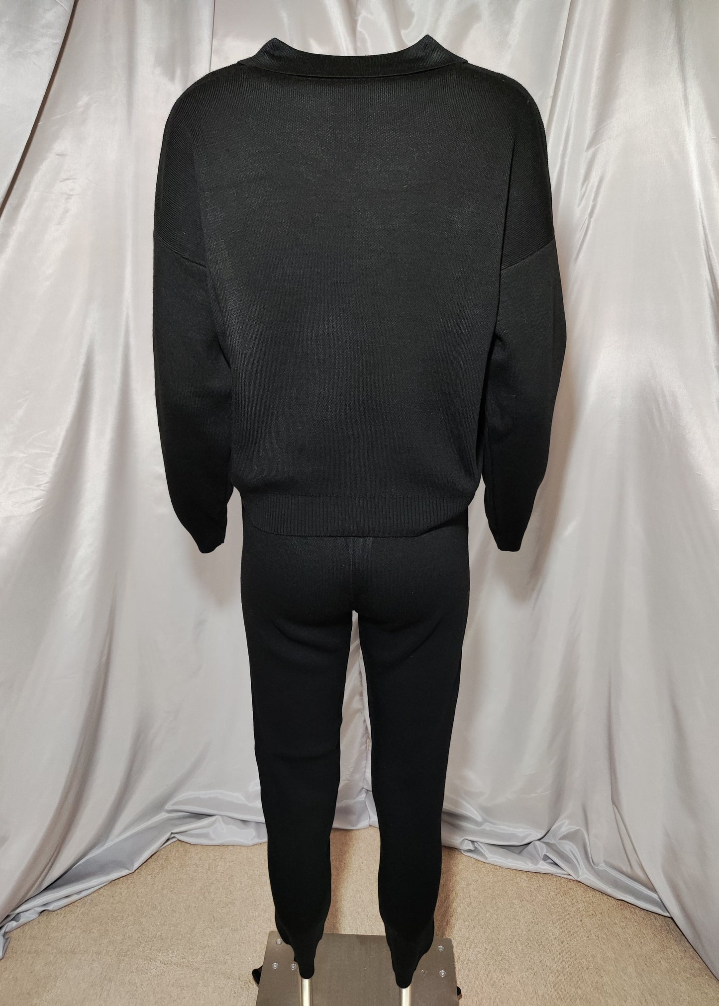 Crni pleteni komplet – Twin Set