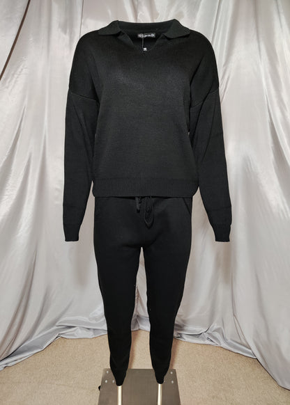 Crni pleteni komplet – Twin Set