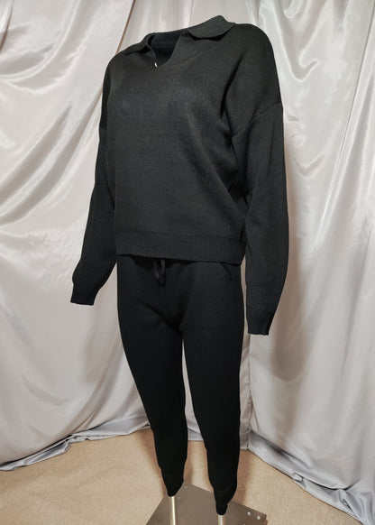 Crni pleteni komplet – Twin Set