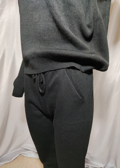 Crni pleteni komplet – Twin Set