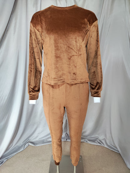 Smeđi komplet od 3 dijela