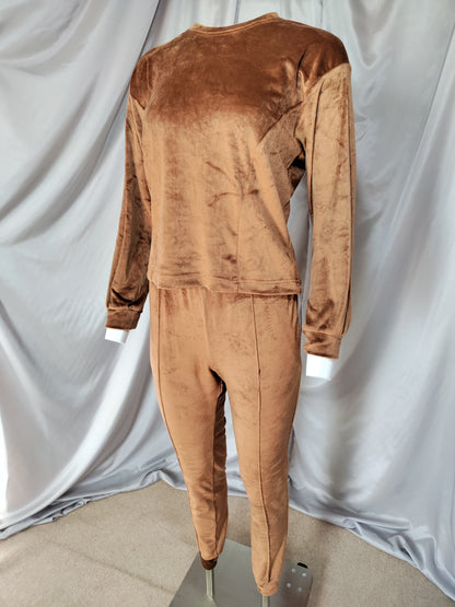 Smeđi komplet od 3 dijela