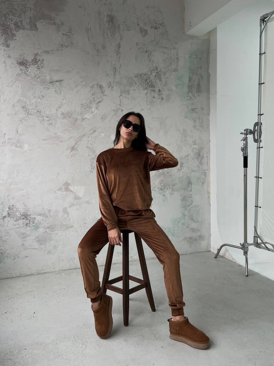 Smeđi komplet od 3 dijela